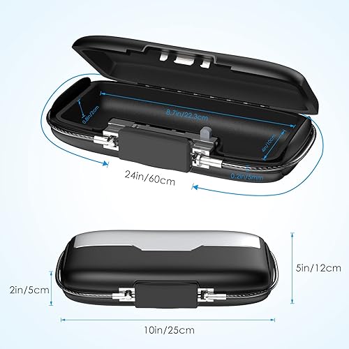 Miniatura 5 de AMIR Caja de seguridad portátil, caja de seguridad con combinación de 4 dígitos para viajes, mini caja de seguridad portátil resistente al agua con