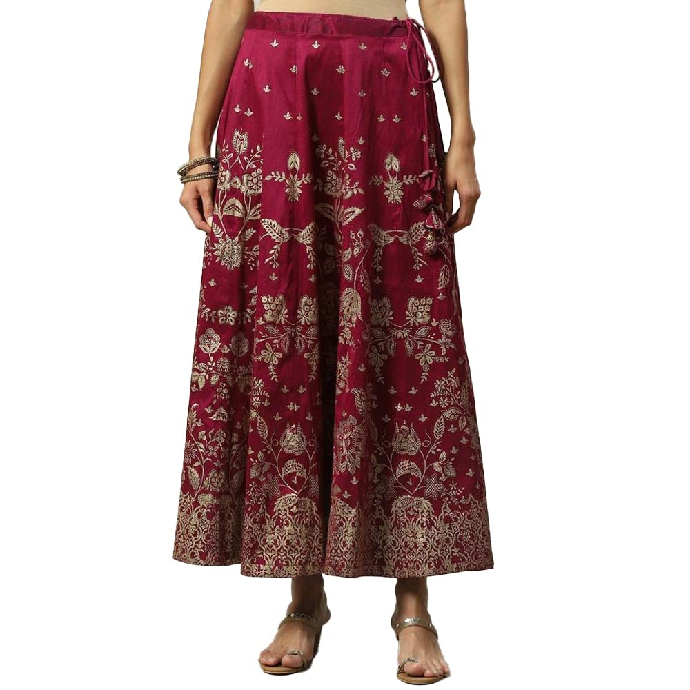 biba Women's Poly Cotton Maxi Skirt-picture-24
