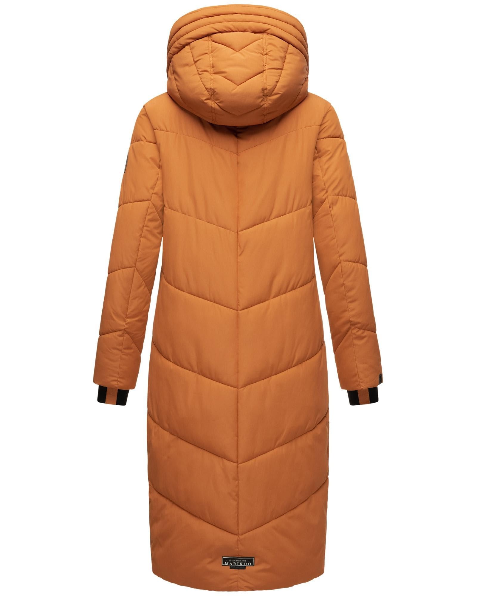 MARIKOO Giacca invernale da donna, parka lunga, trapuntata, B979