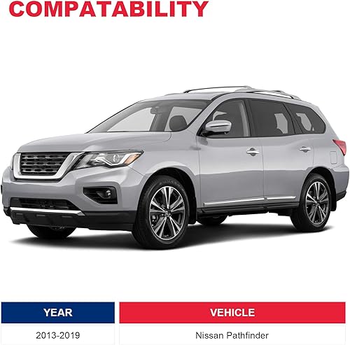 Miniatura 3 de VASTAUTO Moldura de acabado de manija cromada para portón trasero para Nissan Pathfinder 2013-2019 Reemplazos # 90810-9PG0A Moldeo para embellecer