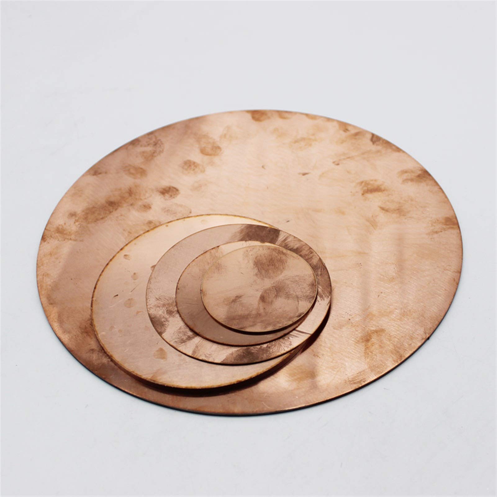 Lnanqing-Cinta Cobre soldar Pure 99.5% Redondo Redondo Placa DE Cobre ELECTRODO Hoja DE PLATABLE, Alto Aislamiento y Seguridad (Specification : 150x2mm 1pc)