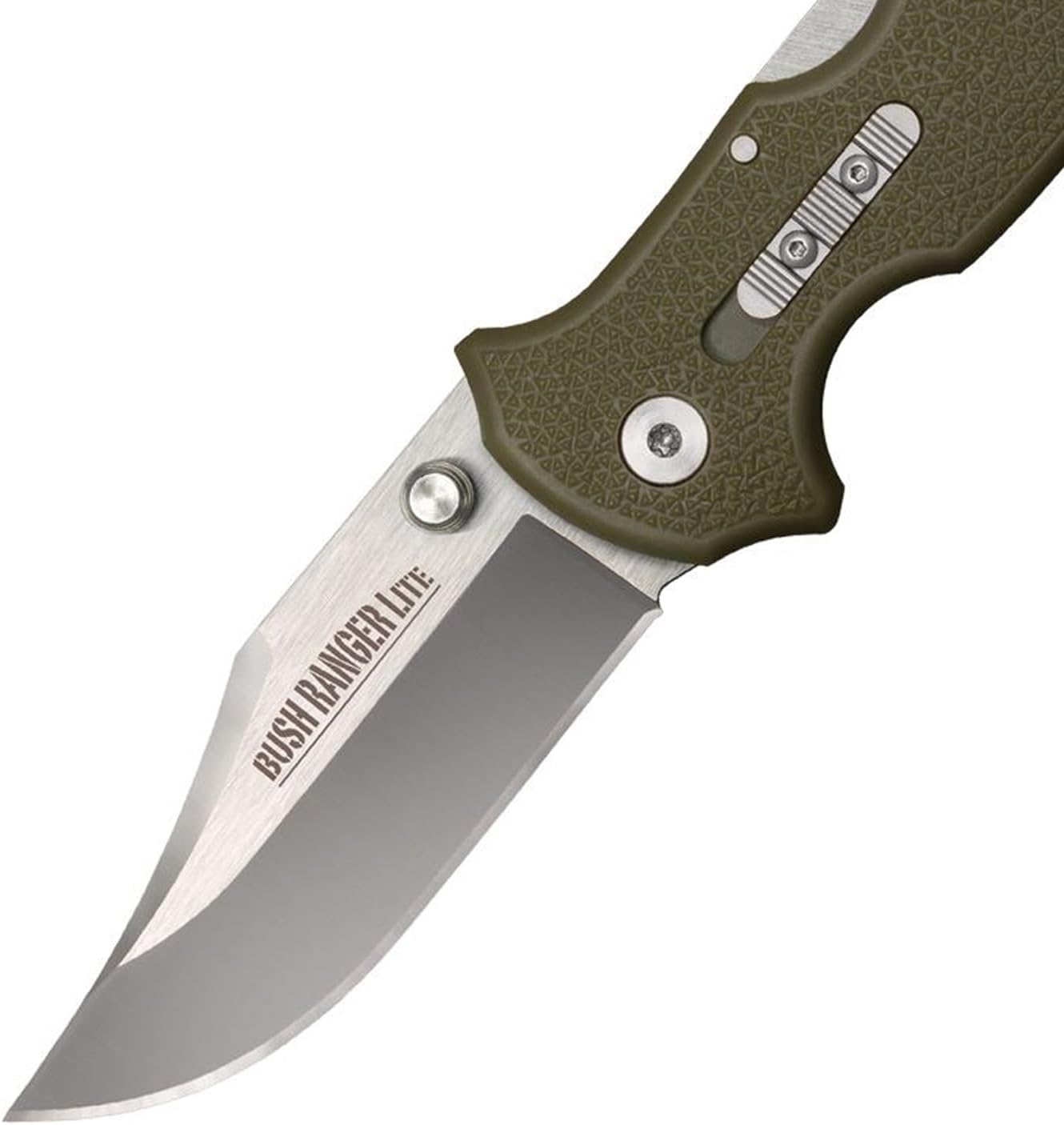 COLD STEEL Bush Ranger Lite 3.5" 8Cr13MoV Razor-Sharp Blade 4.875" GFN Easy-To-Grip Handle Everyday Carry Hunting Folding Knife w/Rocker Lock