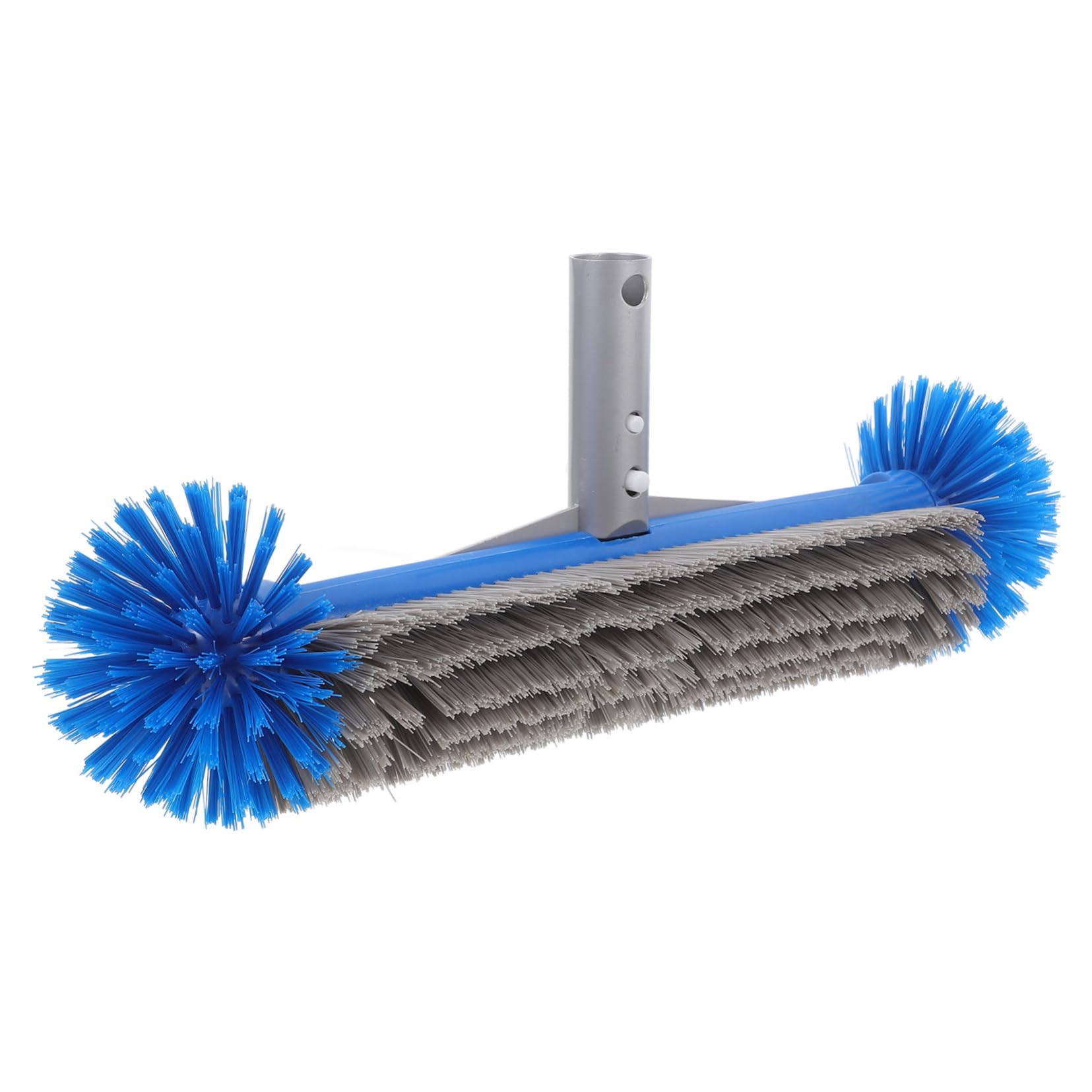 Luxshiny Brosse de Nettoyage pour Piscine Hors Sol avec Manche Ergonomique en Nylon et Aluminium, pour L'entretien des Murs de Piscine Pendant L'été Vacances