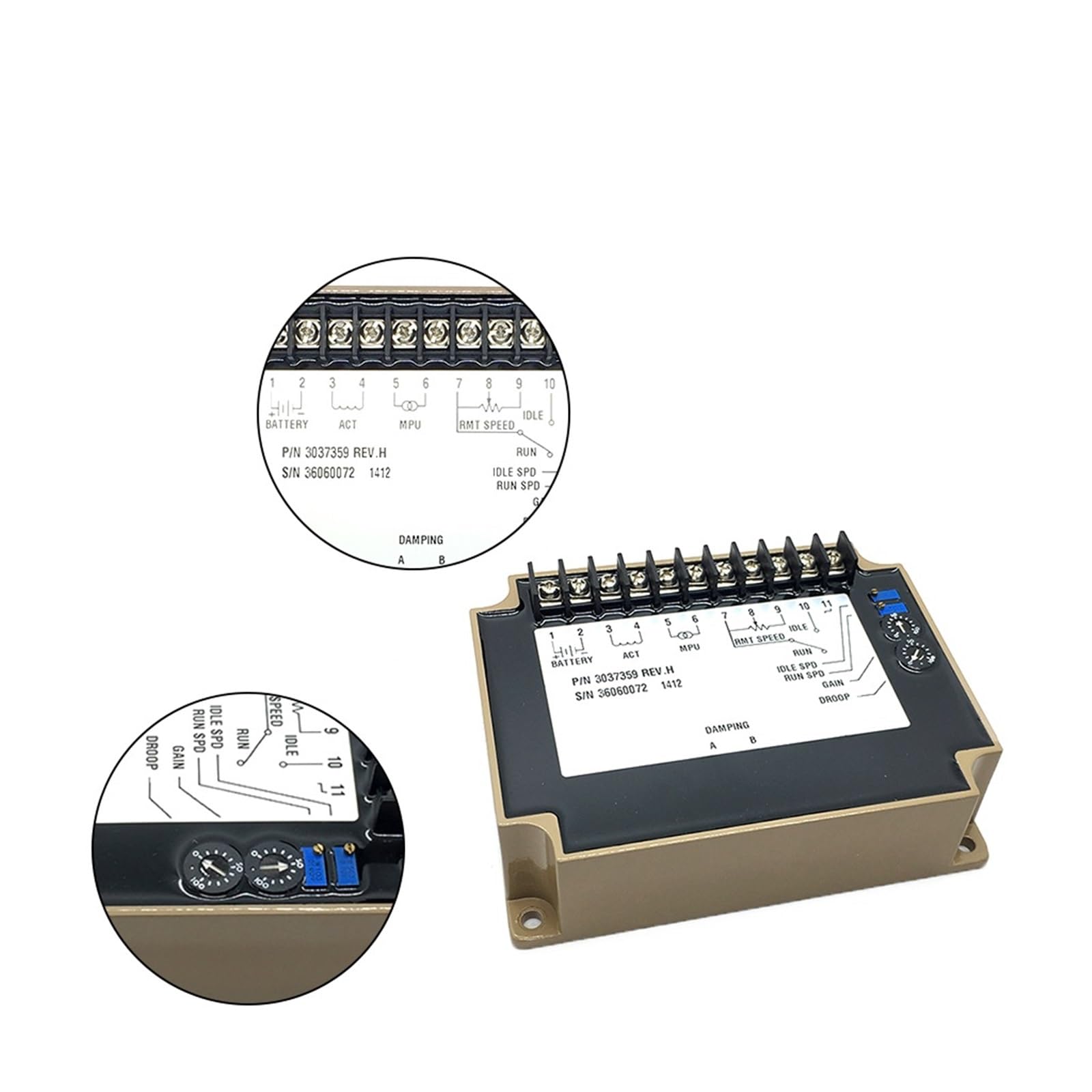 Generator Speed Control Controlador de Velocidad 3037359 for generador de Motor diésel, módulo de Placa de Control electrónico Govornor