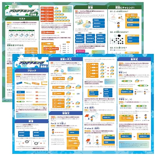 rikeigames お風呂でプログラミング お風呂ポスター 小学生向け 東大生監修 2枚セット B3サイズ 知育
