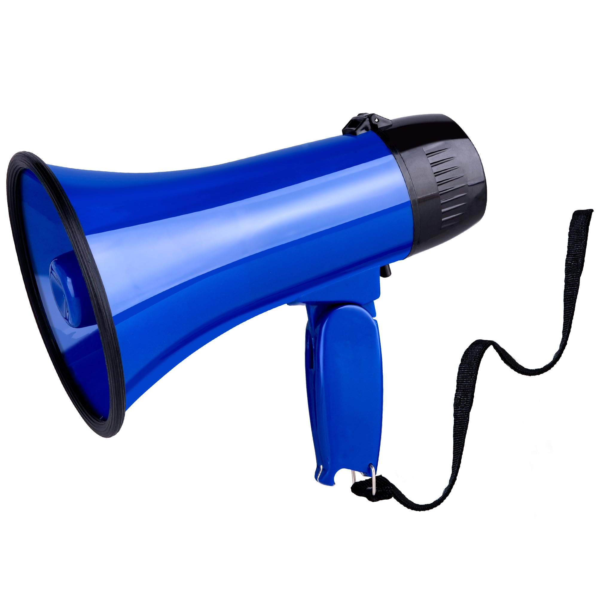 MyMealivos Portable Megaphone Bullhorn 20 Watt Power Megaphone Speaker Voice and Siren/Alarm Modes with Volume Control and Strap (Blue)…