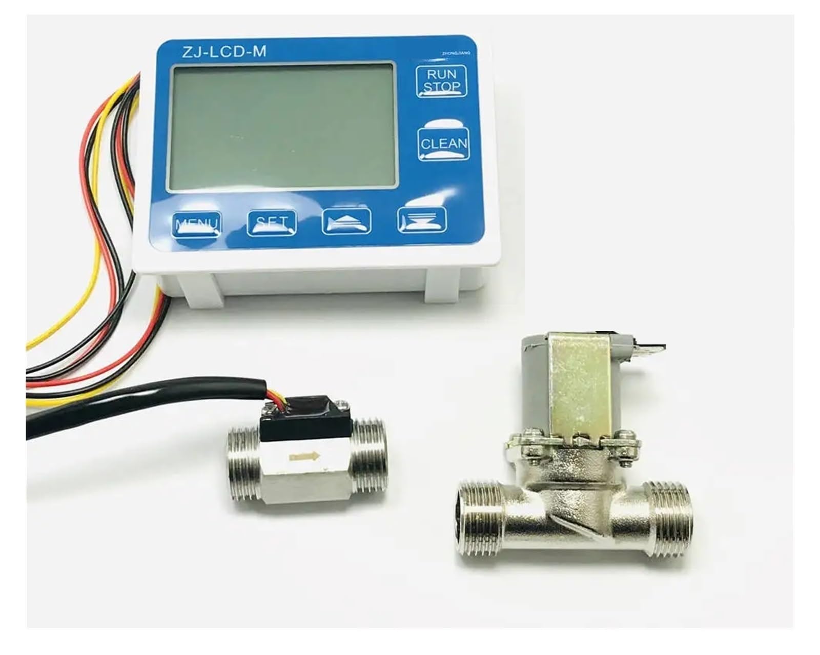 CIRONI Medidor de Flujo Digital LCD con Sensor de Flujo cuantitativo turbinametro (Size : CN)