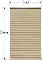 Vista 6 de Persianas plisadas para ventana de autocaravana, 14 pulgadas de ancho x 24 pulgadas de largo