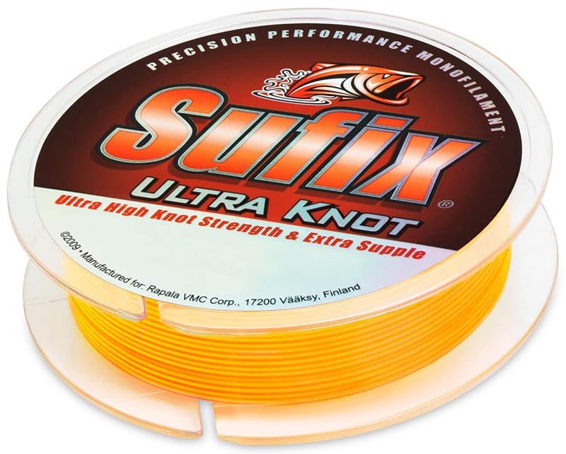 Sufix Nylon Ultra Knot 150m 0.18mm 2.8Kg Neon Yellow Orange