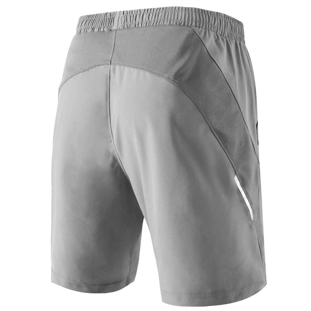 HMIYA Pantaloncini Running Uomo Leggero Sportivi Shorts Asciugatura Veloce Palestra Corsa Calzoncini con Tasca con Cerniera