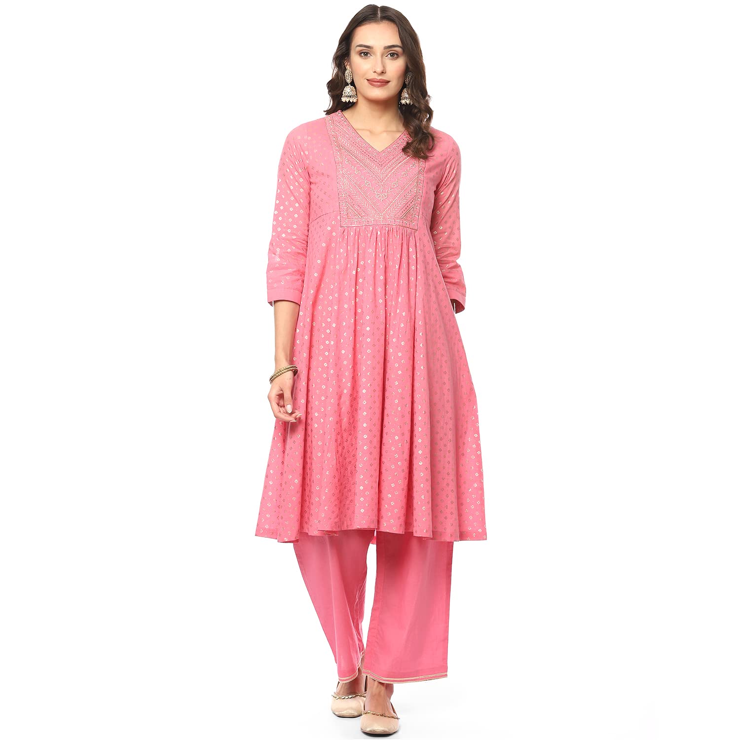 Women Cotton Printed Suit Set-image-38