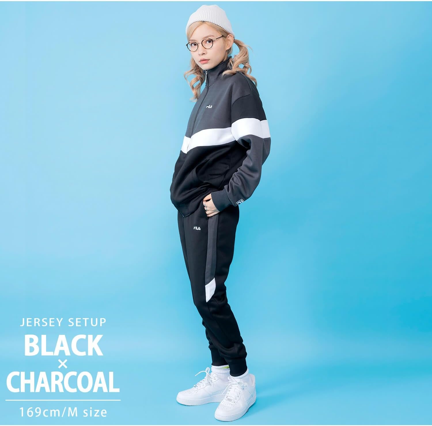 フィラ] セットアップ ジャージ上下セット 長袖 配色切替 ジャケット