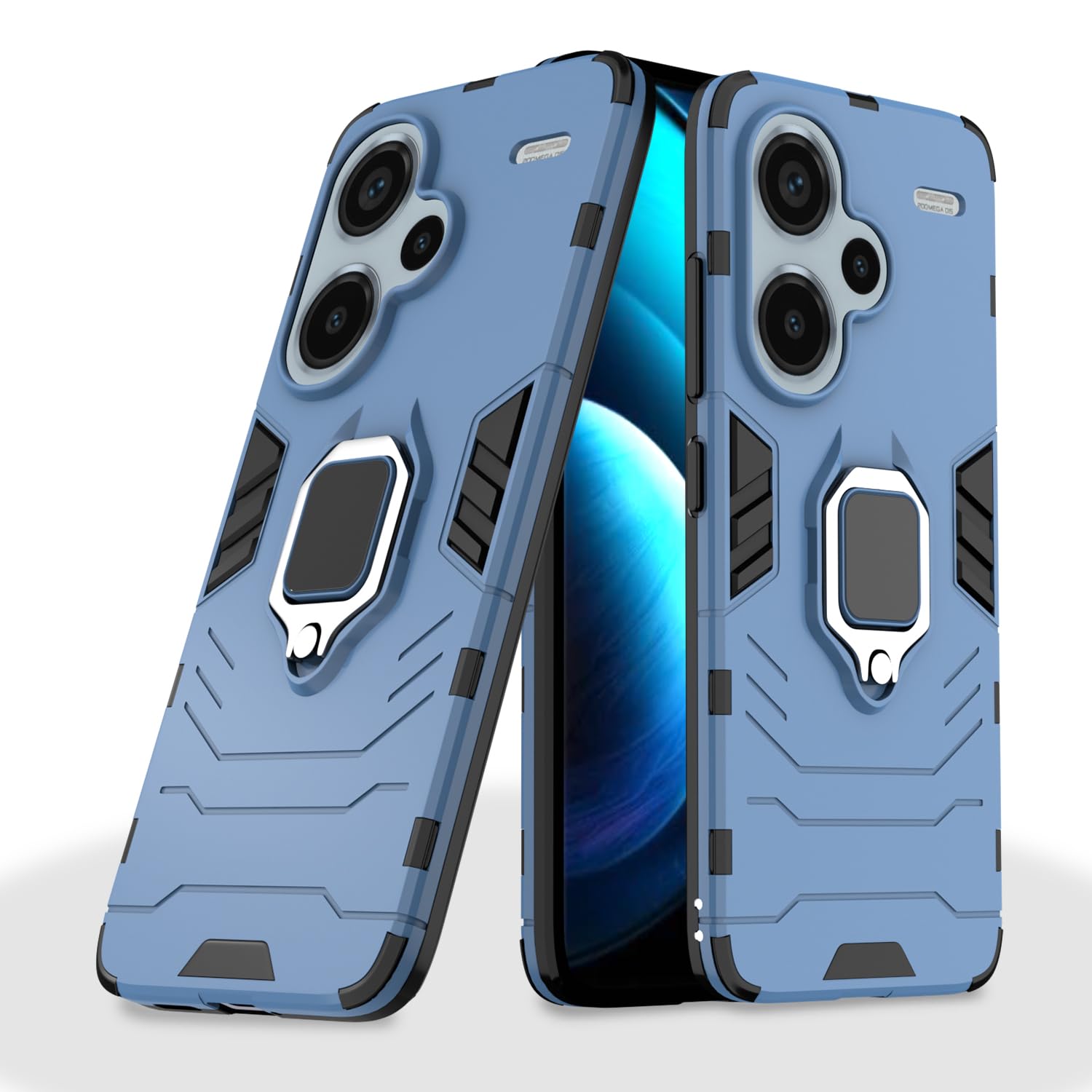 Pikkme Redmi Note 13 Pro Plus 5G Back Cover | D5 Tough Armor Bumper | 360 Protection Case | Ring Holder Stand Case for Redmi Note 13 Pro Plus 5G (Blue) (B0D4Q71Q6R) Amazon Price History, Amazon Price Tracker