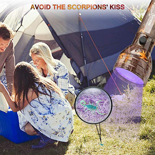 image for Escolite UV Flashlight Black Light, 51 LED Camo 395 nM Ultraviolet Bla