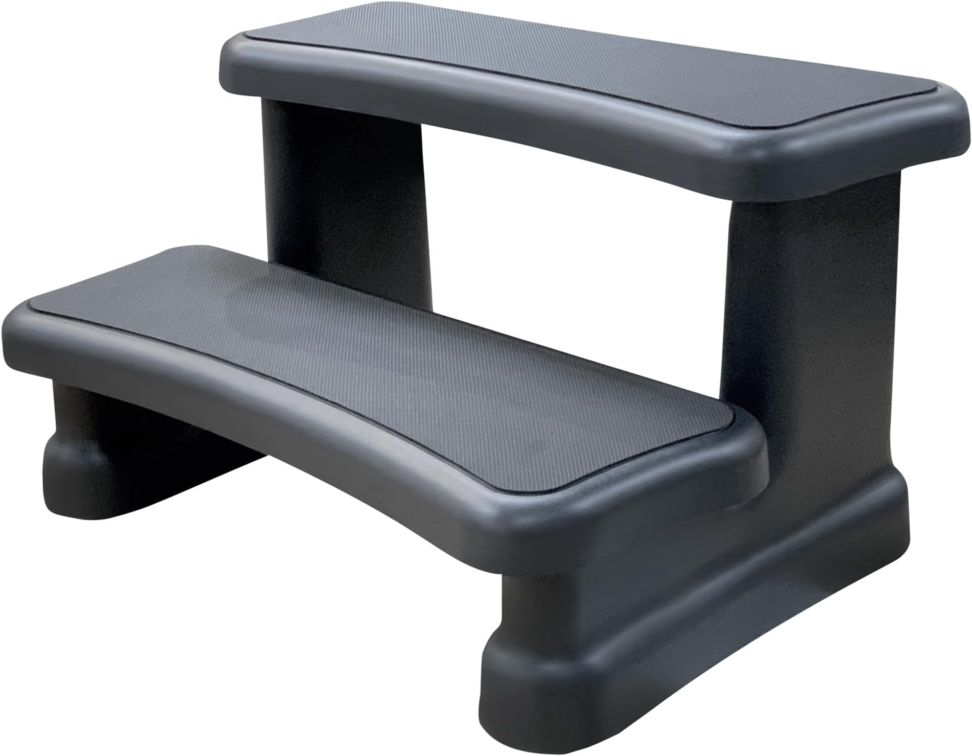 CANADIAN SPA CO. Universal Hot Tub Staircase, 2-Step Non-Slip Entry Aid, UV-Protected Polypropylene, Portable & Easy to Install, Secure Access for Round & Rectangular Pools, Durable & Stylish Design