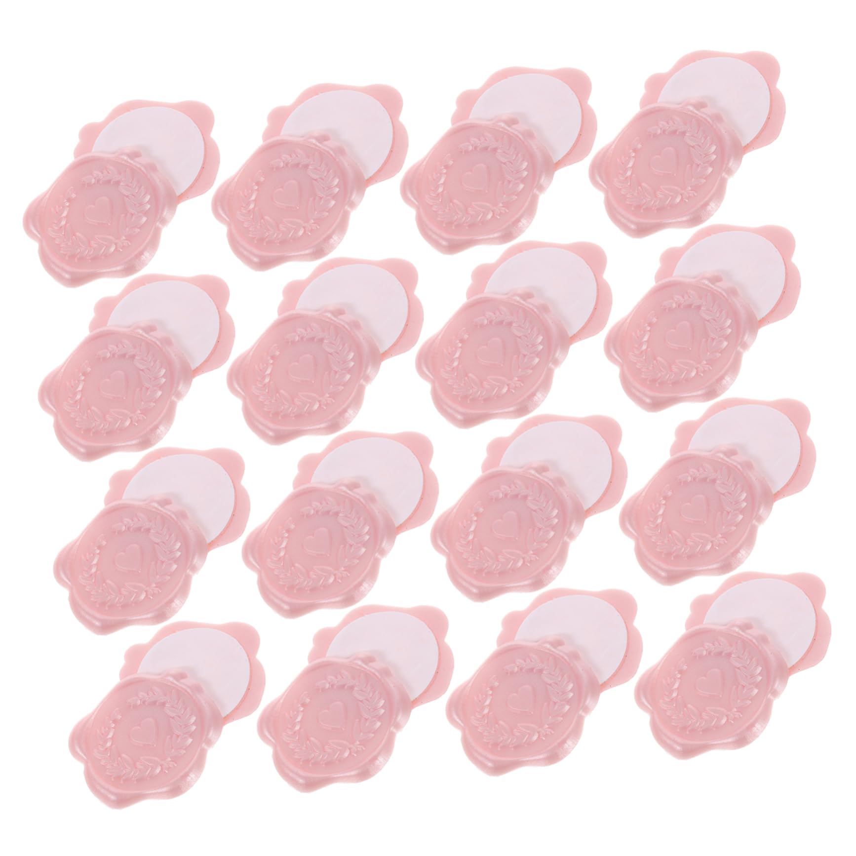 ABOOFAN 200piezas Sellos Adhesivos De Cera Patrón De Corazón Para Decorar Tarjetas Sellos Para Invitaciones y Autoadhesivos Fáciles De Usar