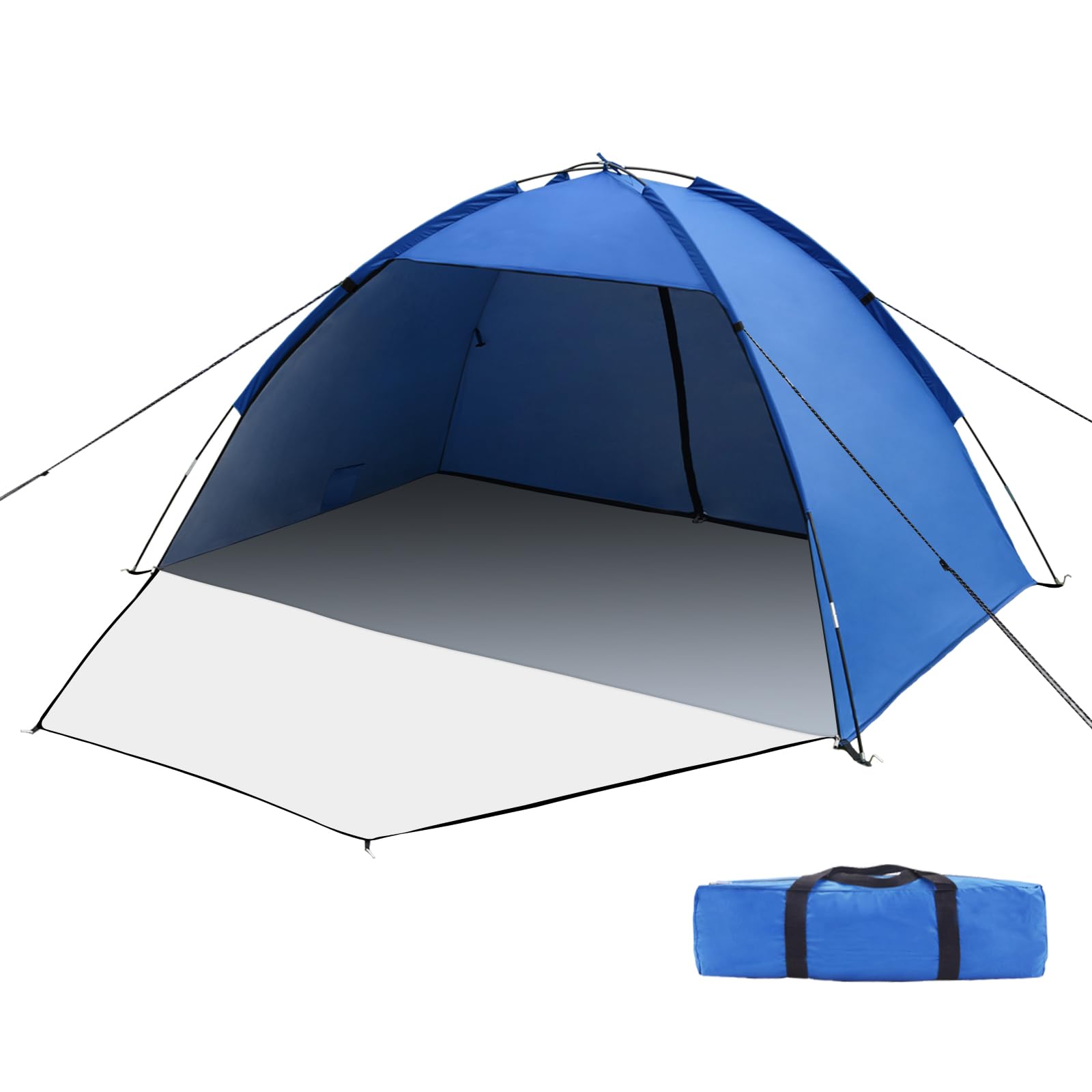 Tienda de Playa, Protección UV 50+, Tienda de Campaña Familiar XXL, con Puerta Delantera y Trasera con Cremallera, Proteccion de Privacidad, Ventilación, Protección contra el Viento, Protección Solar
