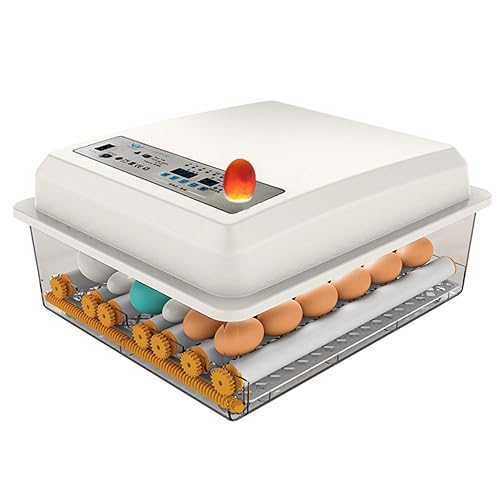 Incubadora de huevos, incubadora de huevos con giro automático de huevos y control de humedad, criador de aves de corral para pollos, patos y