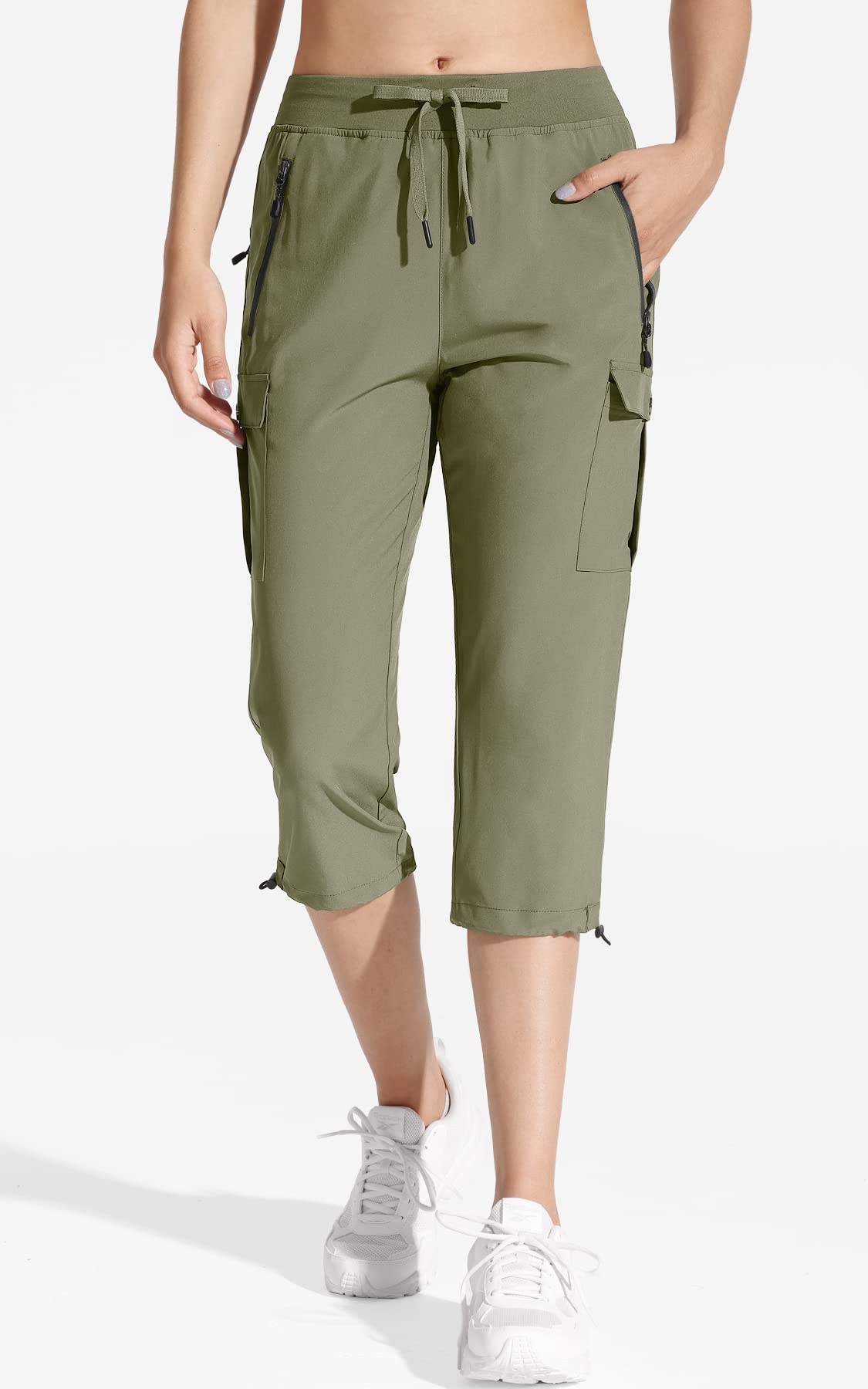 MOCOLY Pantaloni Trekking Cargo Impermeabili Donna Pantaloni Montagna Tecnici Esterno Traspiranti ad Asciugatura Rapida Pantaloni Sportivi Comodi Leggeri con Tasche e Protezione UV