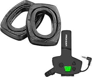PROHEAR GEP02 Gel Ear Pads and RH08 Walkie Talkie for Howard Leight Impact Sport Electronic Earmuffs for Shooting Range Outdoors - PROHEAR