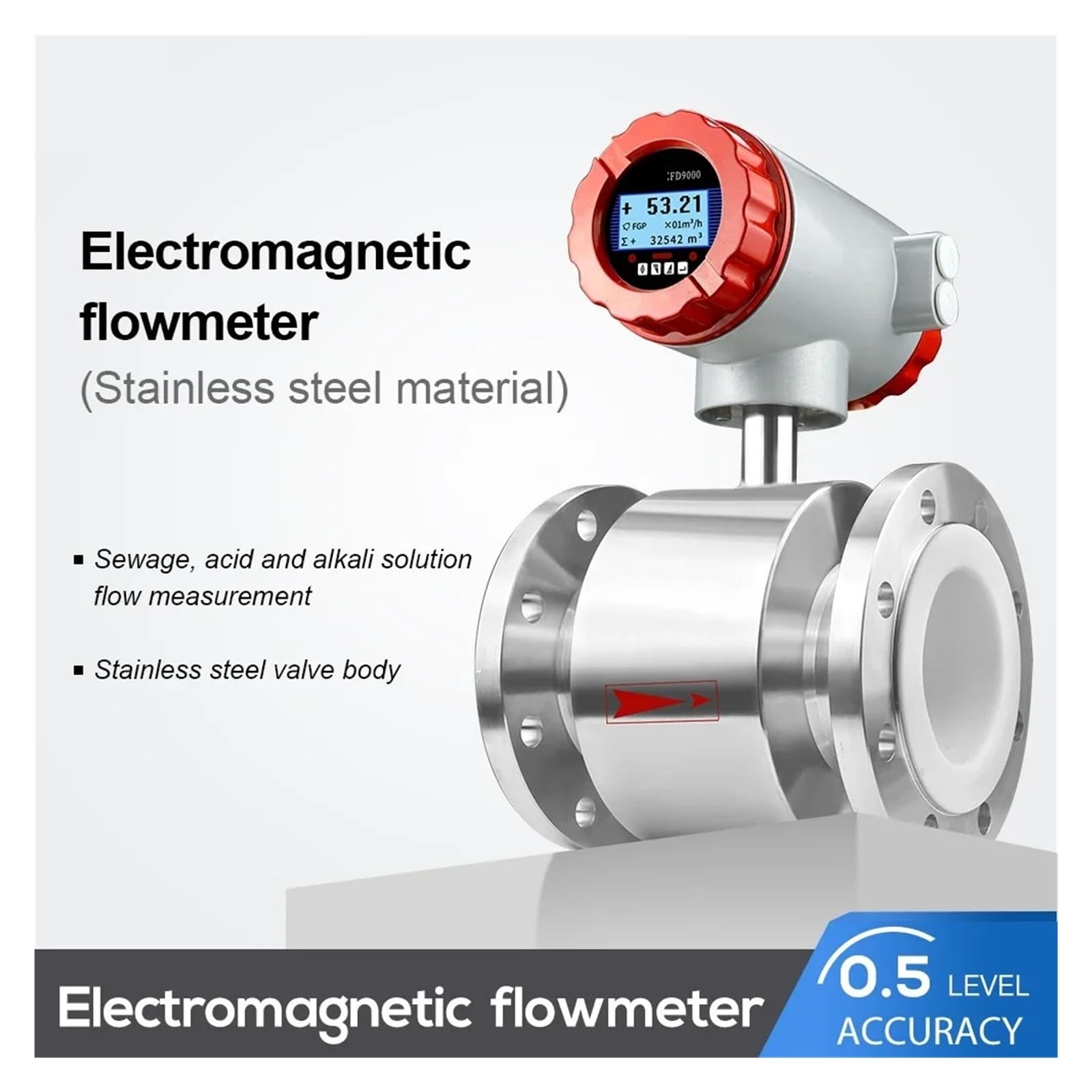 Przepływomierz elektromagnetyczny(DN20 SS304 220V)