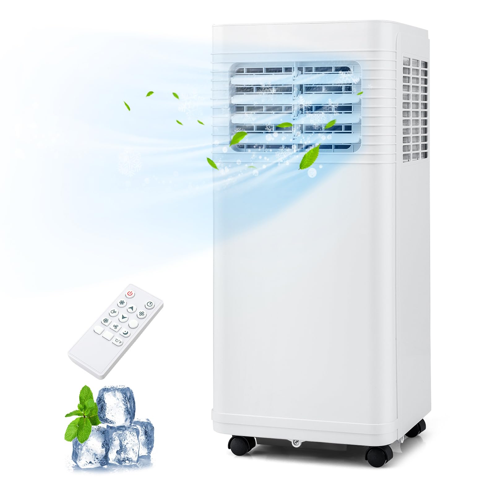 DORTALA Portable Air Conditioner 8000 BTU 3 in 1 Quiet Floor Standing AC Unit with Fan Dehumidifier Sleep