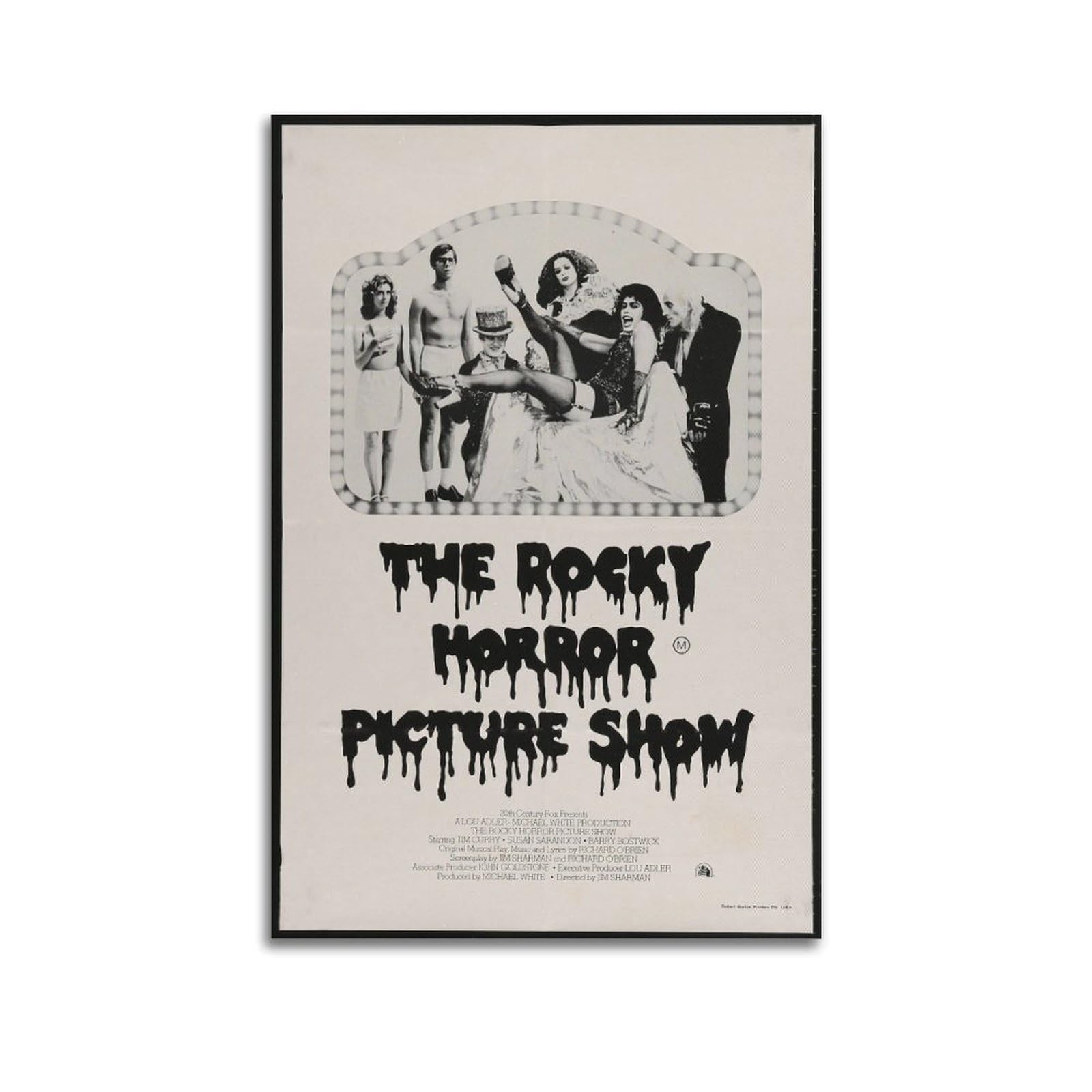 SUDANGDIANZI Horror Movie Poster Vintage The Rocky Horror Picture Show Canvas Poster And Wall Art Modern Family Bedroom Gym Office Decor Gift 24x36inch(60x90cm) Unframe-style
