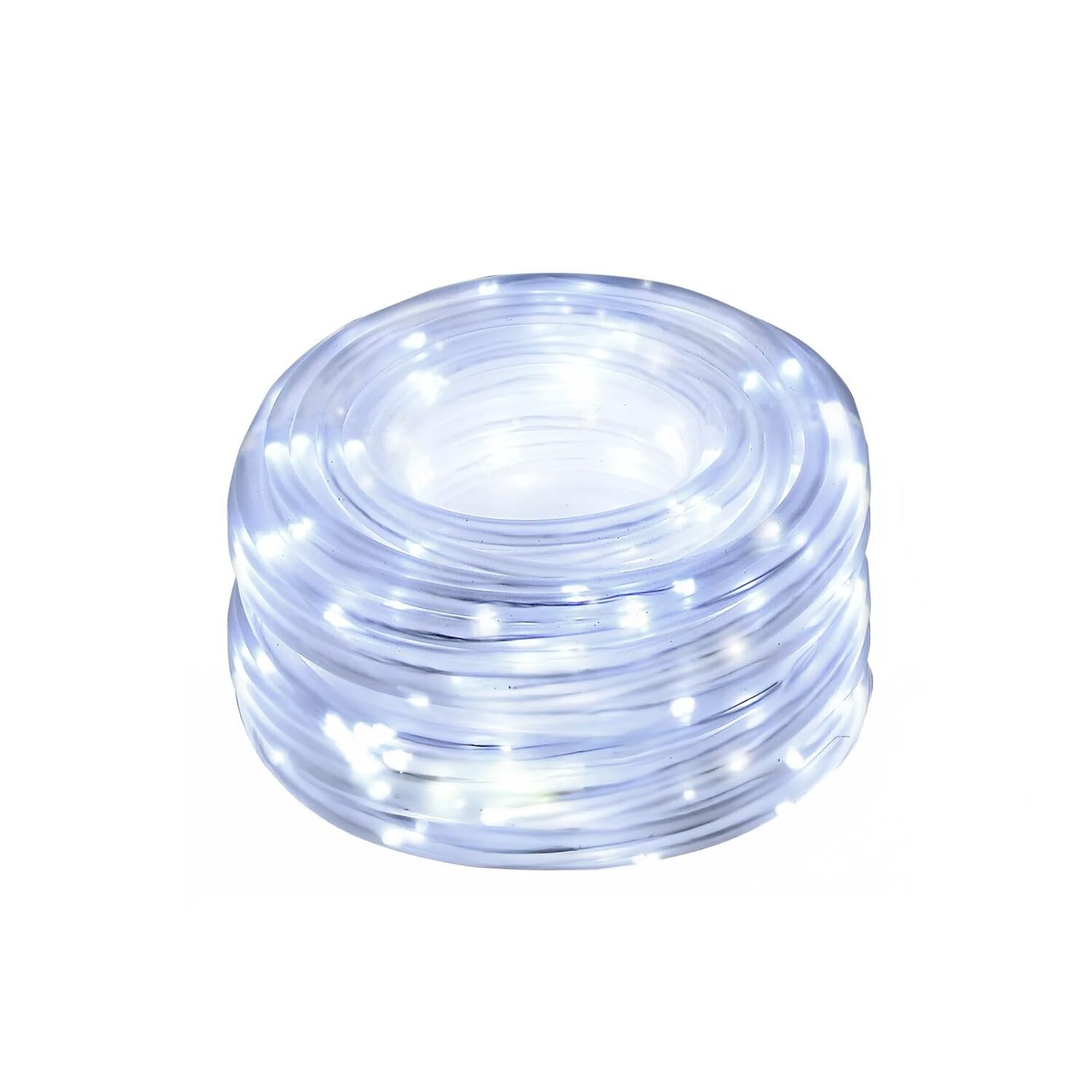 VoltShine 10 m LED String Lights, 3AA Batteries, PVC and Copper, Cool White, Ideal for Festive Decoration and Cosy Atmosphere.