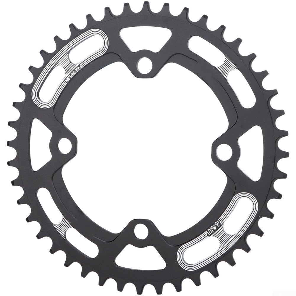 para plato Bicicleta Montaña Aleación Ligera 104BCD para plato(46T Black)