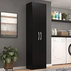 Armário Multiuso para Área de Serviço 2 Portas San Marino Preto