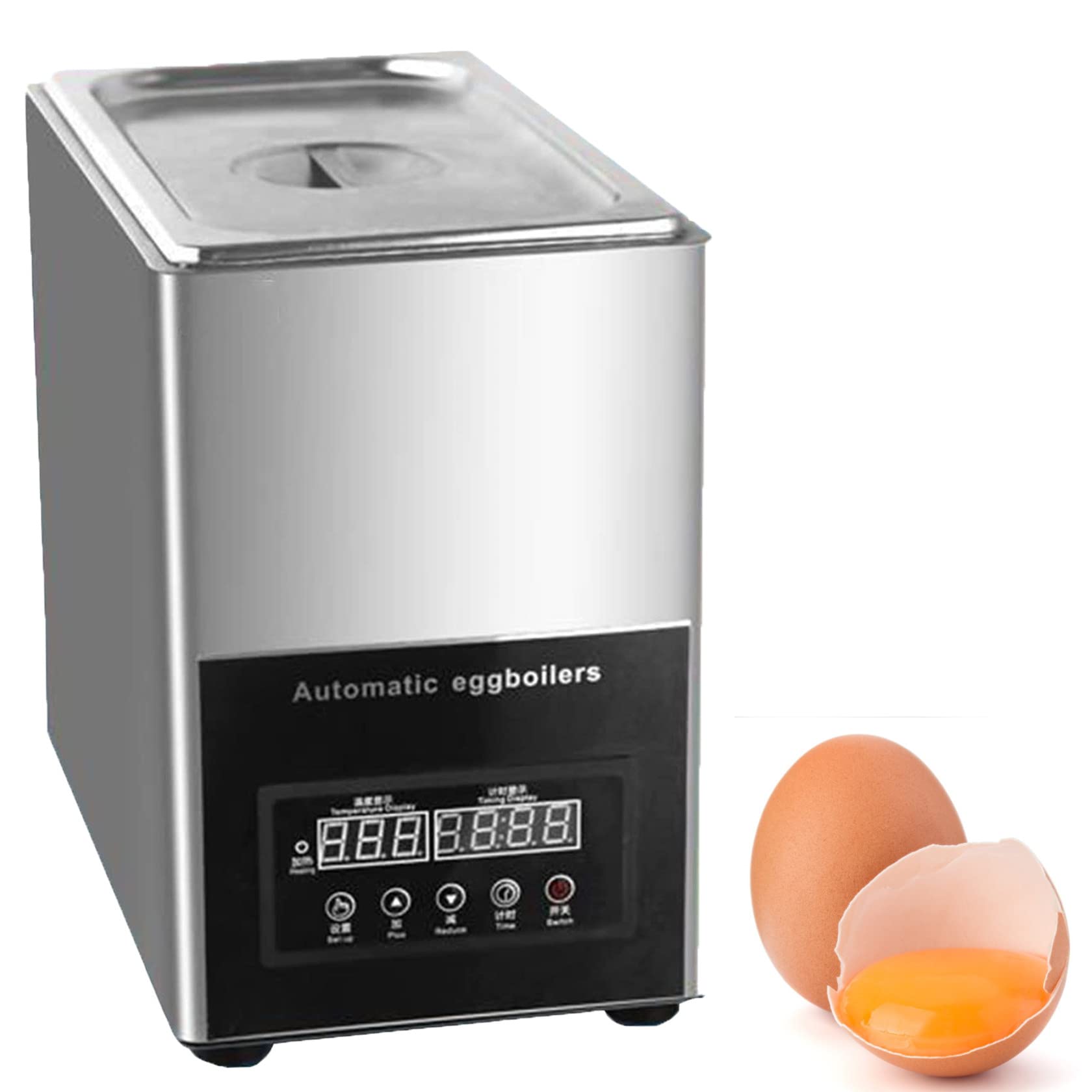 Cuiseur à œUfs De Source Chaude, 9l Intelligent Automatic Half-Boiled Egg Soft-Boiled Egg Machine, for Rapid Soft, Medium, Poached Hard Boiled Eggs