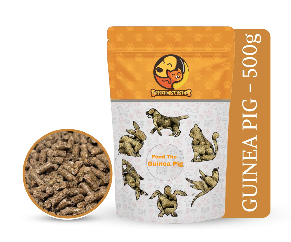 Foodie Puppies Premium Guinea Pig Food Pellets | Highly Nutritious Diet Essential Ingredients for a Healthy and Active Lifestyle for Adult & Young Guinea Pigs (Pouch - Guinea Pig Food, 500g) (B0D89Y8LJZ) Amazon Price History, Amazon Price Tracker