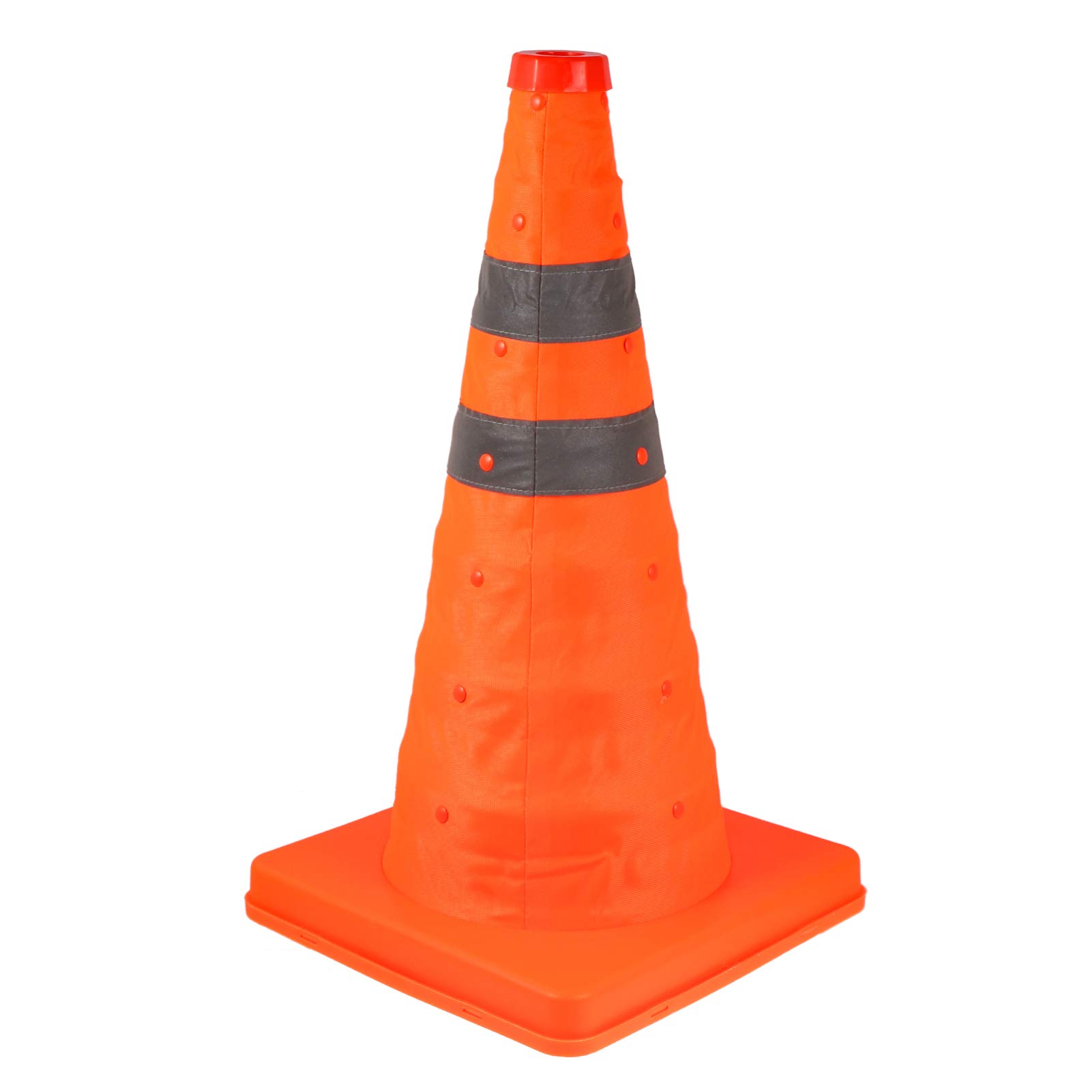 Milisten Cono de Señalización Telescópico de 45cm, Naranja, PP