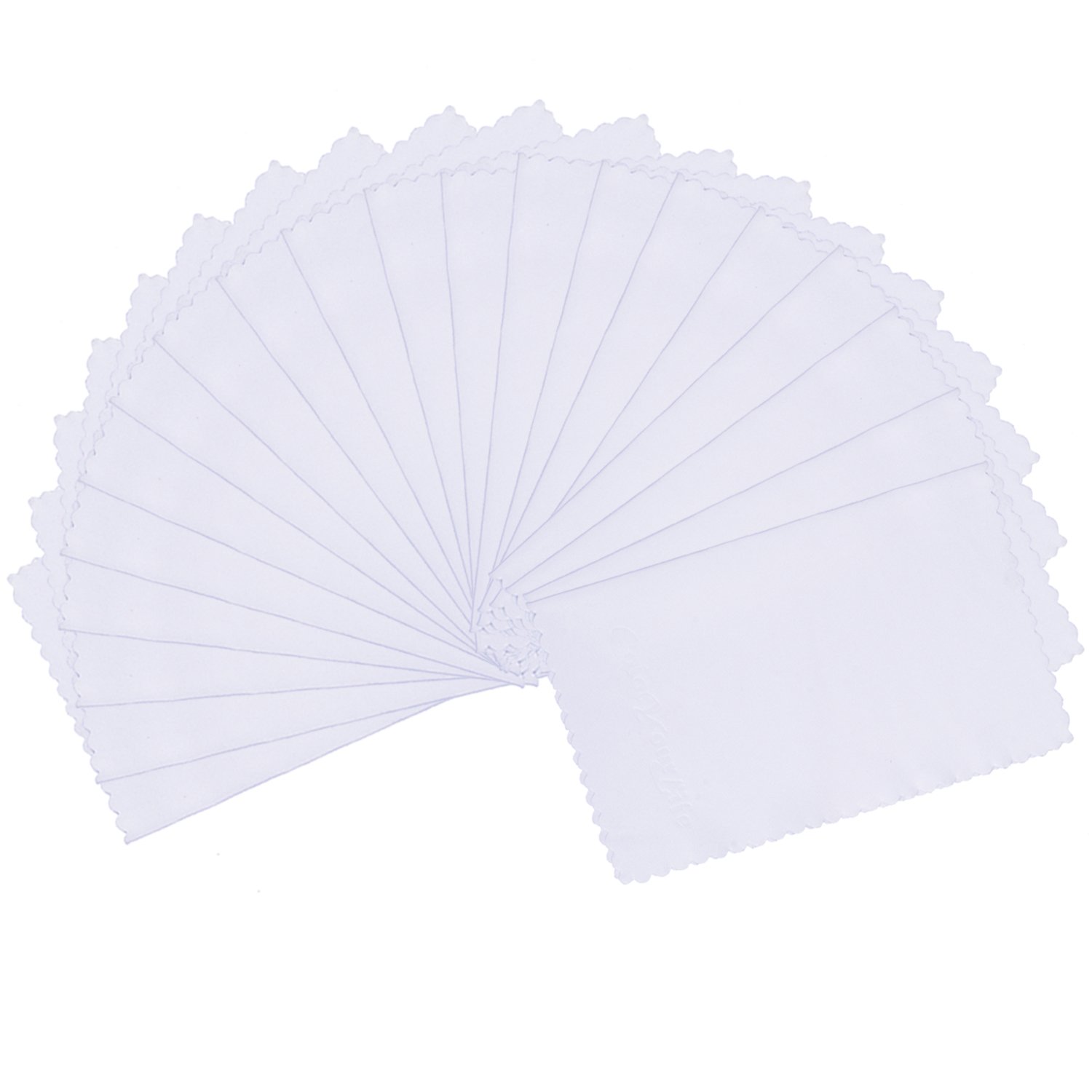 20-Pack Microfiber Cleaning Cloths for Smart Phones, Laptops, Tablets, Computer, Lenses, LCD Monitor, TV, Camera, Eyeglasses, Optics Etc