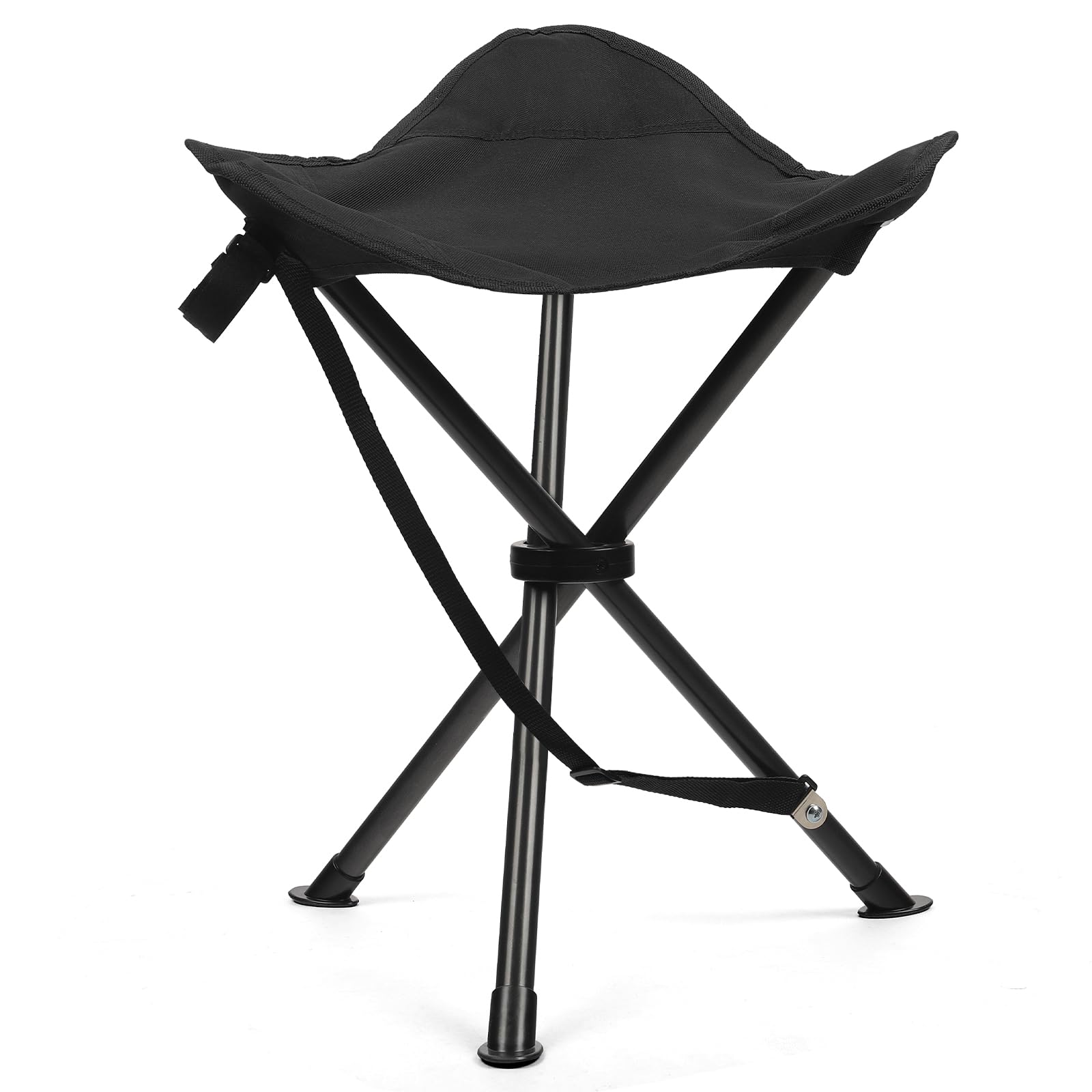 Sgabello Pieghevole Ultraleggero Da Campeggio – Portata 100 Kg, In PP, Adatto Per Viaggi, Picnic E Pesca – Si Apre A Cestino, 45x25 Cm