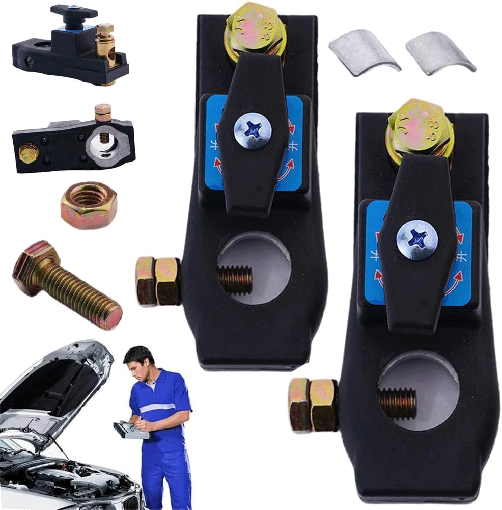 Interruptor de Desconexão de Bateria 2PCS - Isolador de Bateria para Carro, Interruptor de Corte de Alta Corrente, Desconexão Rápida da Bateria, Interruptor de Desligamento Master