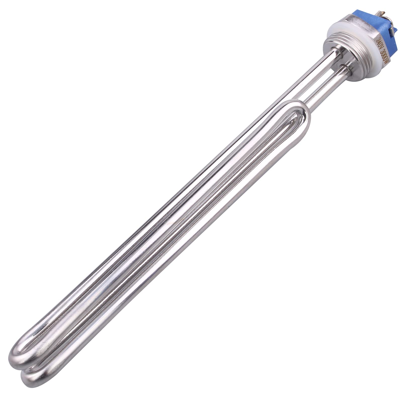 DERNORD 240V 3000W Foldback Heizelement Edelstahl Heizung Ersatzteil 1 Zoll 33.5MM Flansch BSP Gewinde mit niedriger Watt Dichte