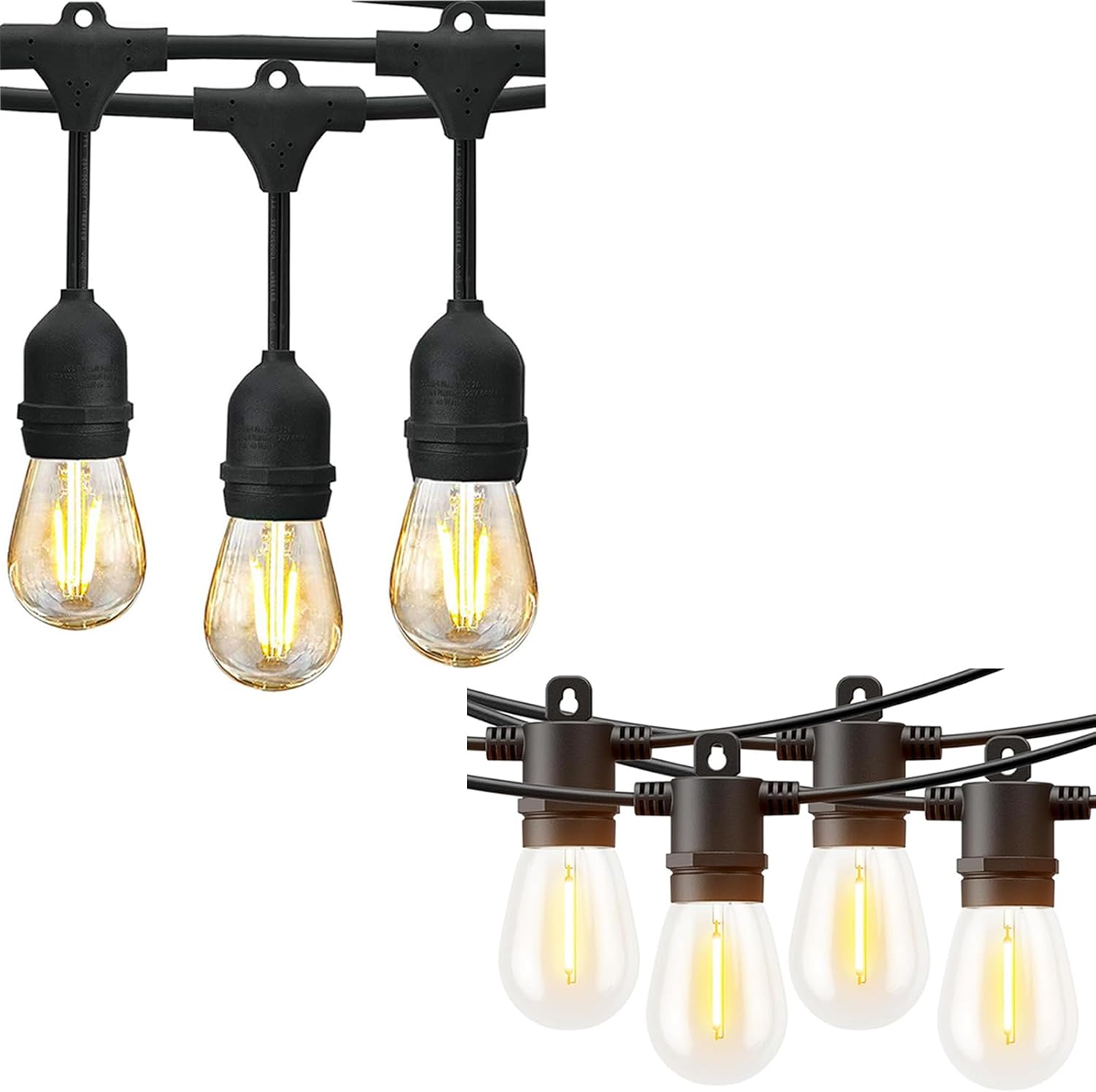 Svater Outdoor String Lights 200 FT + 36FT 2W Patio Light for Outside