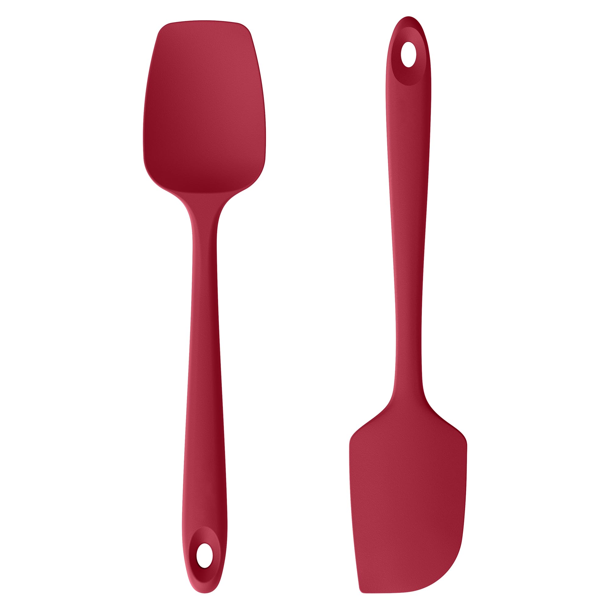 U-Taste Silicone Spatula Set of 2: 315℃ Heat Resistant Flexible Seamless Rubber Spoon Spatula