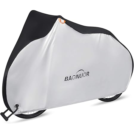 Amazon 自転車カバー Baonuor 防水 厚手 子供用 丈夫 最新 サイクルカバー 防塵 雨避け Uvカット 風飛び防止 ロックホール 盗難防止 29インチまで 収納袋付き Baonuor 自転車カバー