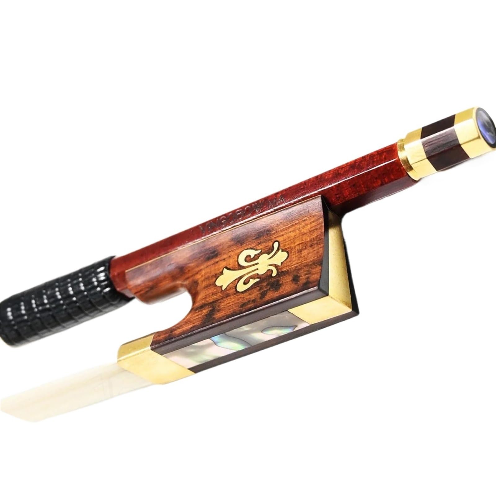 principiante Práctica Arco Violín Tamaño 4/4 piezas de violín accesorios arco híbrido fibra de carbono arco de palisandro brasileño arco de madera de serpiente