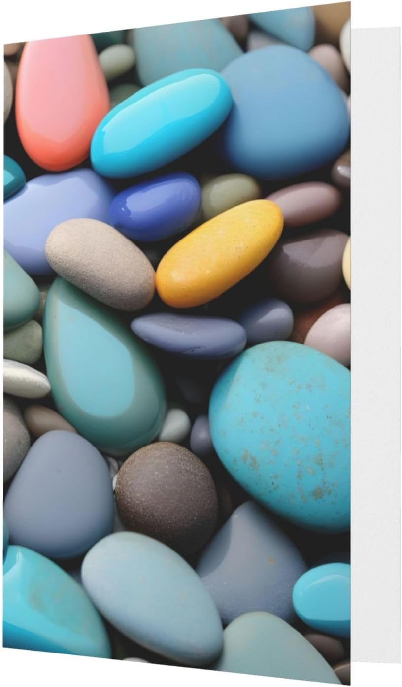 Colored Pebbles Print Cards And Envelopes Self-Seal Thank You Greeting Cards And All Occasions