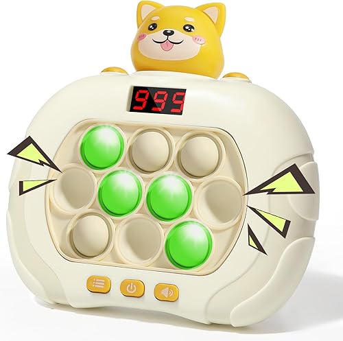 Juguete Pop Fidget Kids It Games, consola de juegos de burbujas de empuje rápido con pantalla LED para niños de 8 a 12 años, juego de empuje rápido