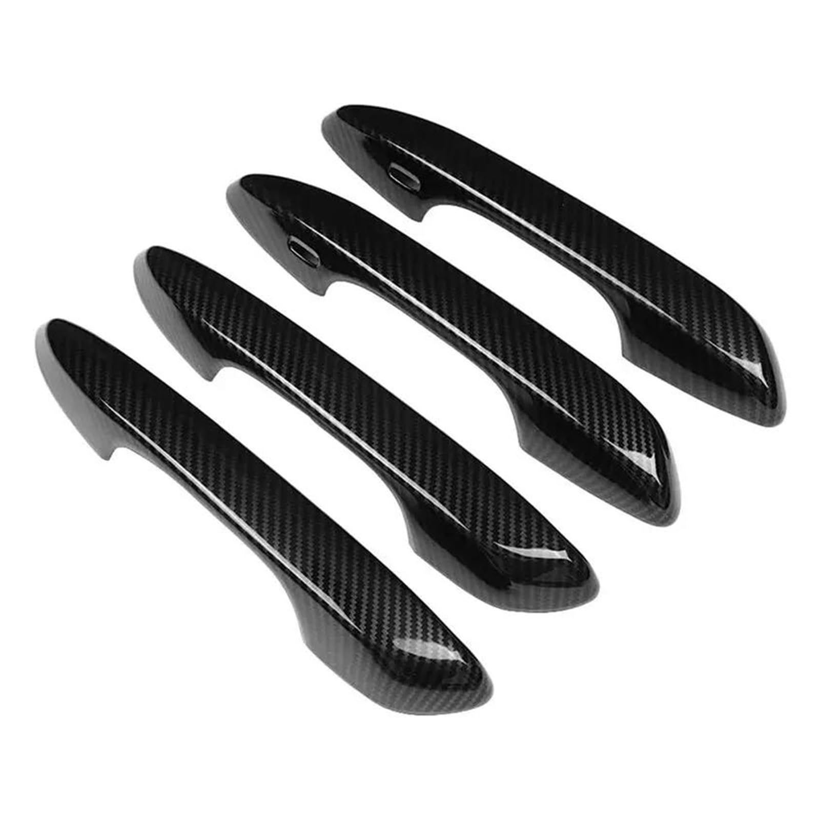 KJHOPY Car Exterior Door Handle Trim Cover for Lexus ES ES300H ES350 ES200 ES260 ES300 2018-2022(Black)