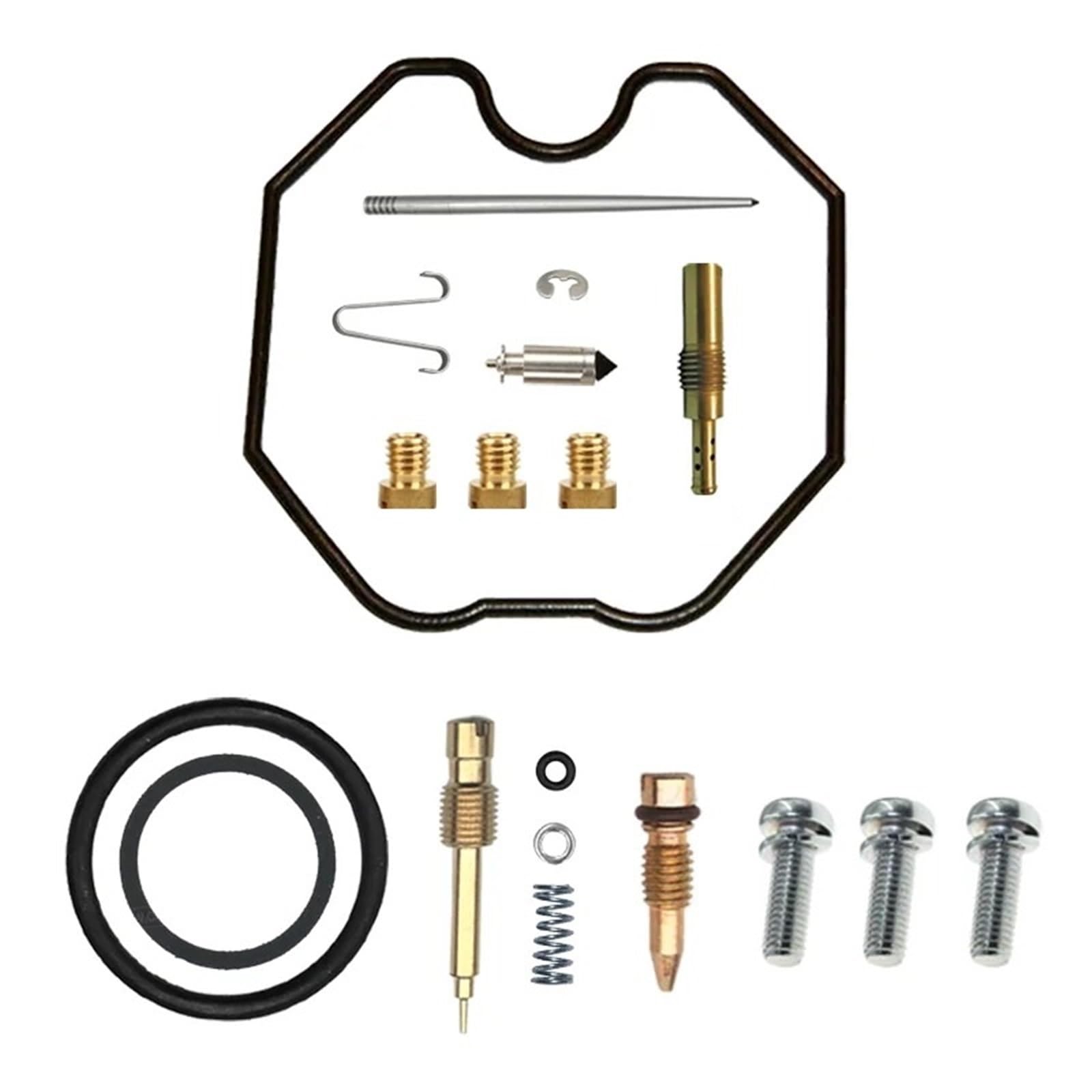 Kit De Réparation Carburateur Pour CUSTOM Pour CM125 Pour CM125C 1982-2000 Pièces Pointeau Gicleur Et Flotteur(Repair kit)