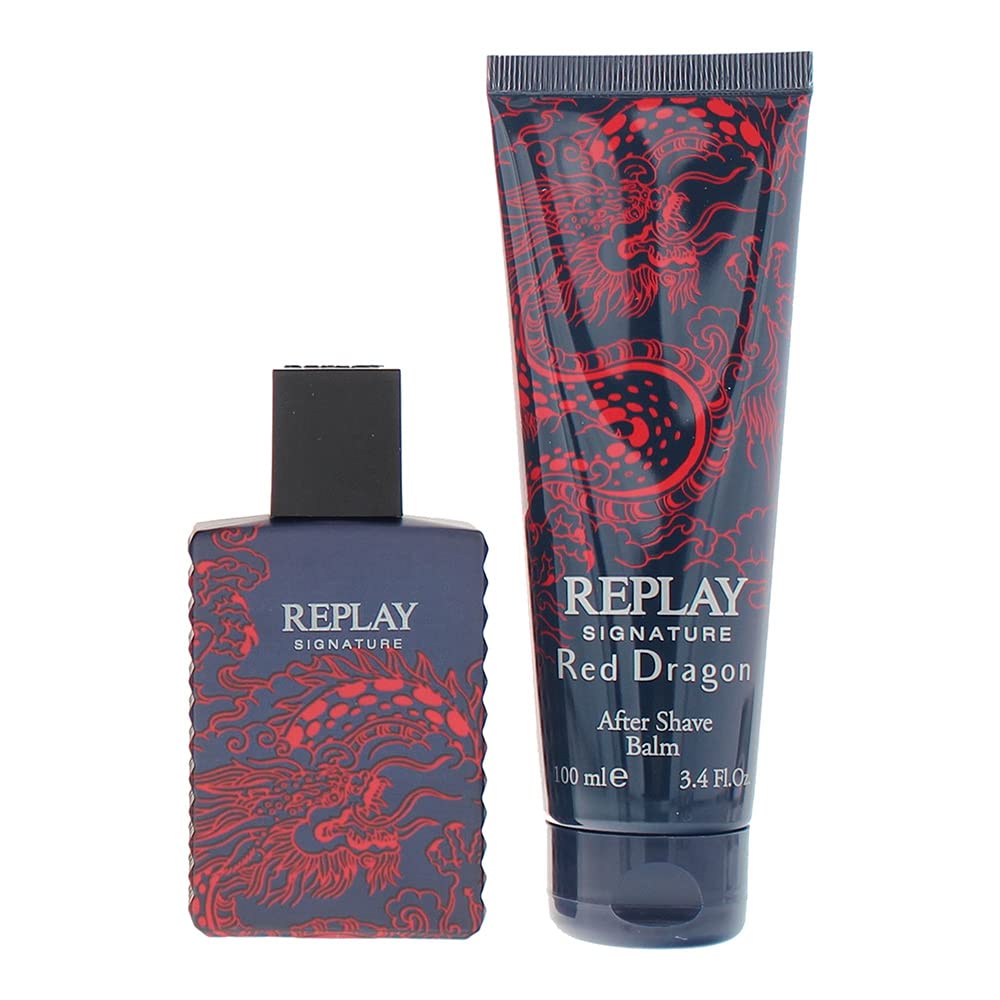 Replay Signature Red Dragon For Man Piece Gift Set Desertcart