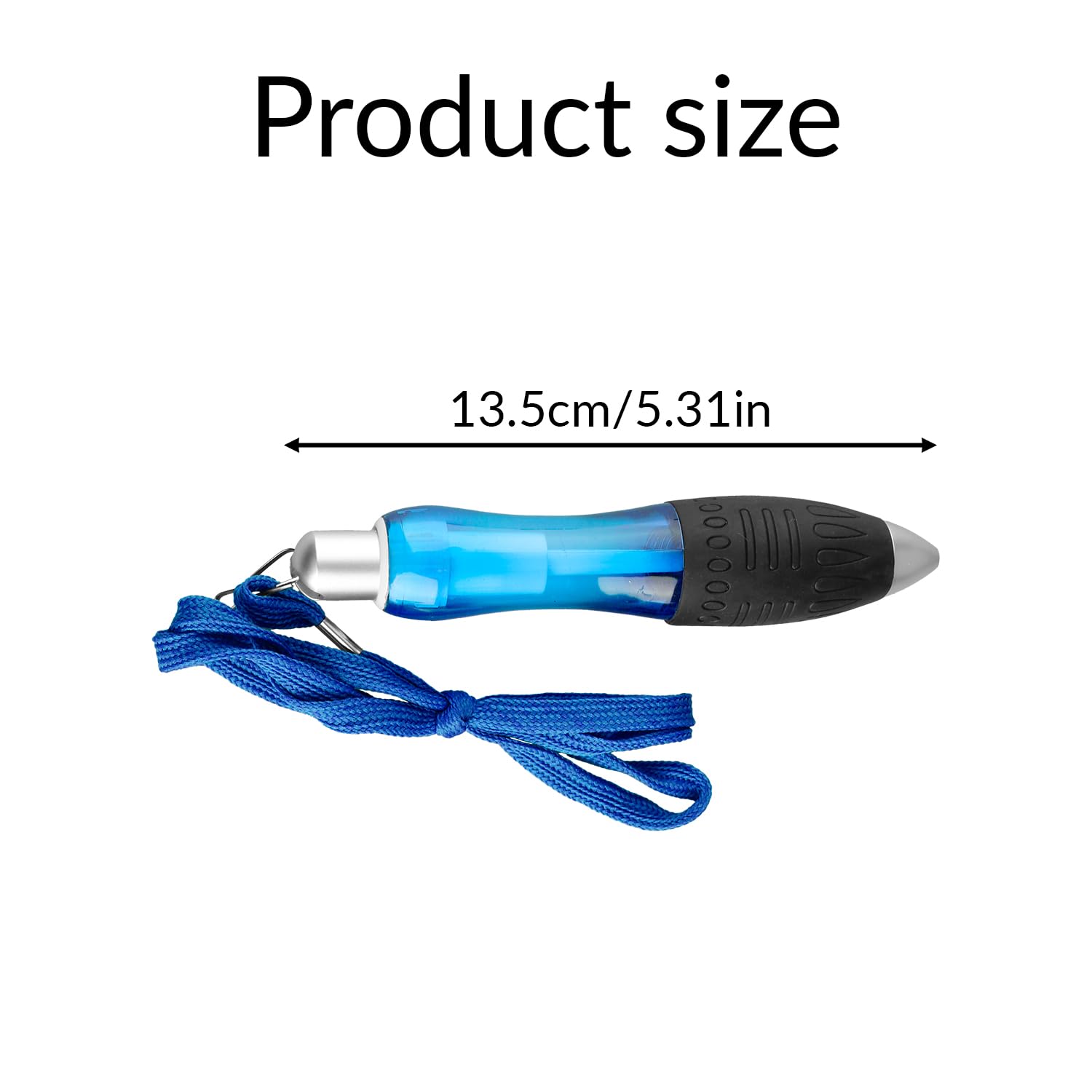 Tabanzhe Wide Grip Pens-5PCS Big Fat Ballpoint Pens Black ink Portable Lanyard Pens Wide Body Multicoloured Ballpoint Pen Set for Adults Kids Arthritis Parkinson's Office School Students - Image 2
