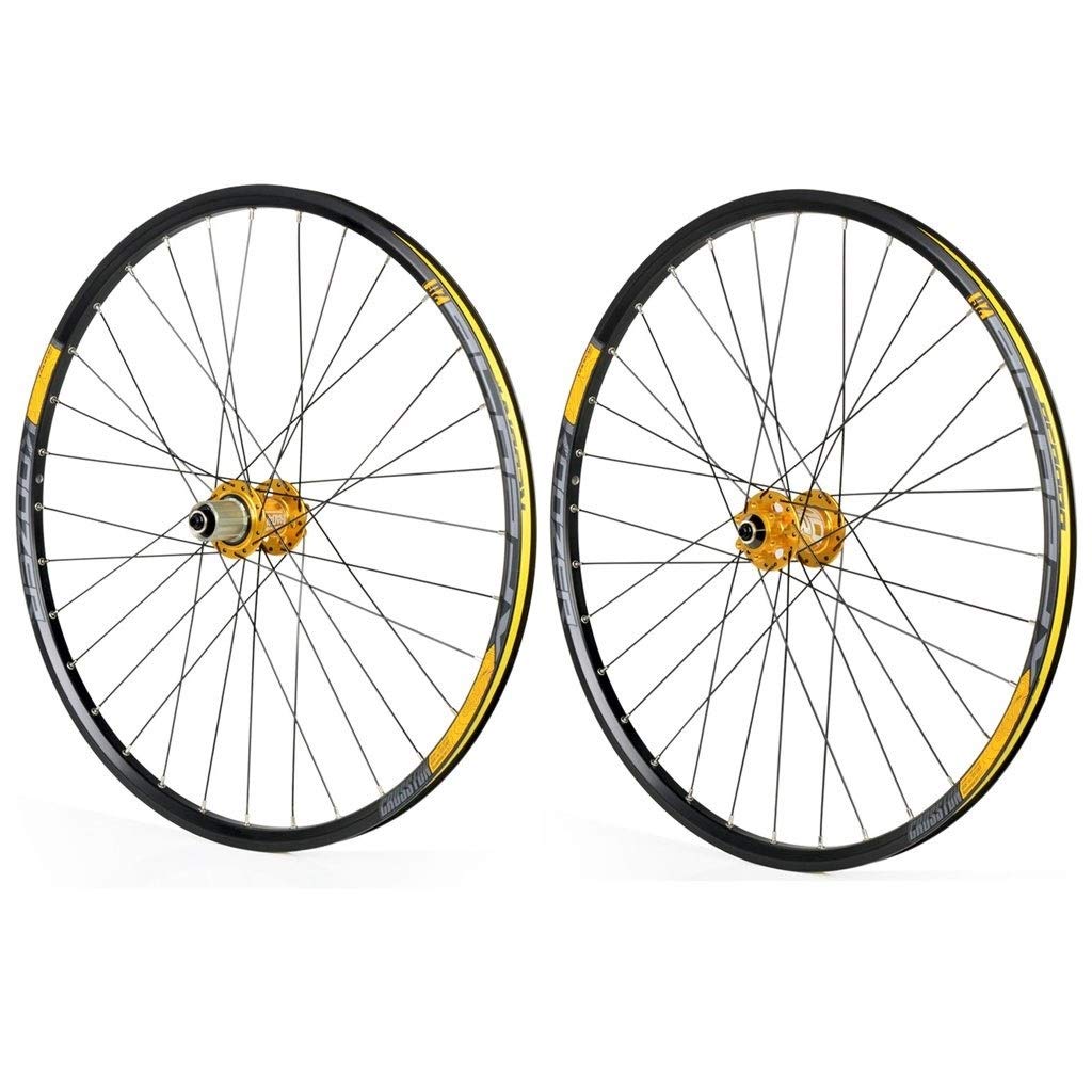 CHICTI Mountain Bike Wheelset, 26 Double Wall Quick Release MTB Rim Sealed Bearings Disc Brake 8 9 1
