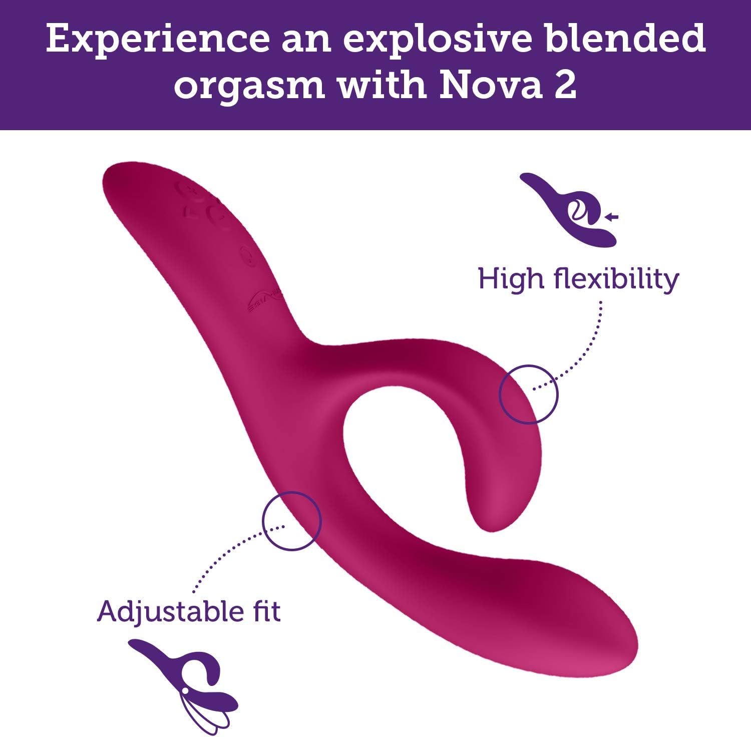 WE-VIBE Vibrador Nova 2 400 g : Amazon.es: Salud y cuidado ...