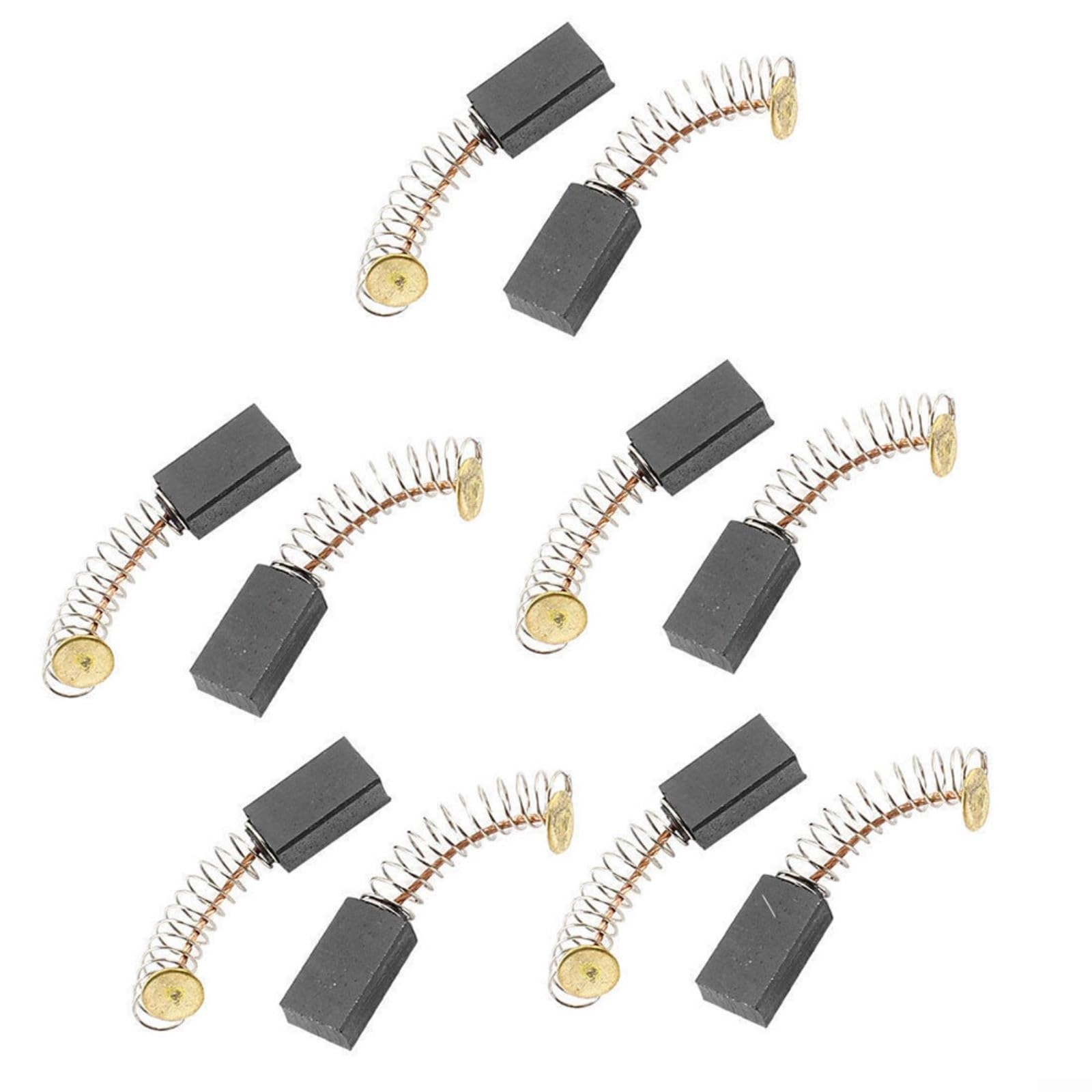 10 spazzole di ricambio in carbonio, 14 x 8 x 5 mm, per motori elettrici, utensili elettrici, trapani e smerigliatrici